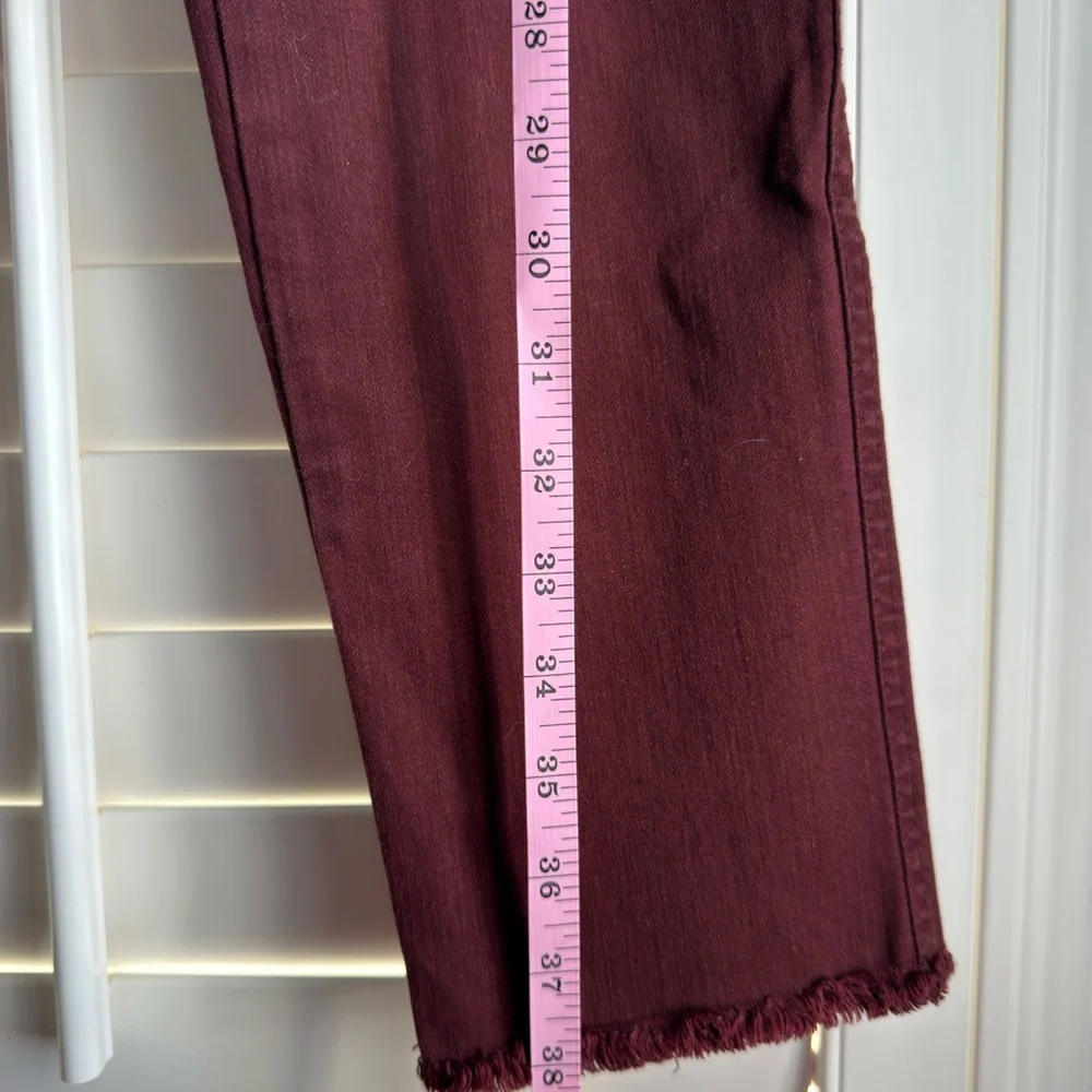LOFT Maroon Button-Front Jeans Size 6T - Picture 9 of 9
